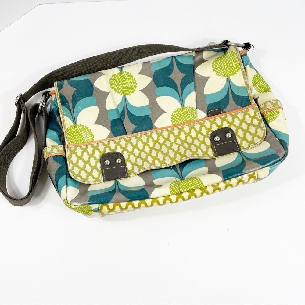 Vintage Fossil Key Per Whimsical Waxed Messenger … - image 1